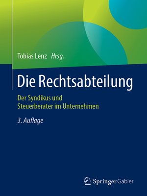 cover image of Die Rechtsabteilung